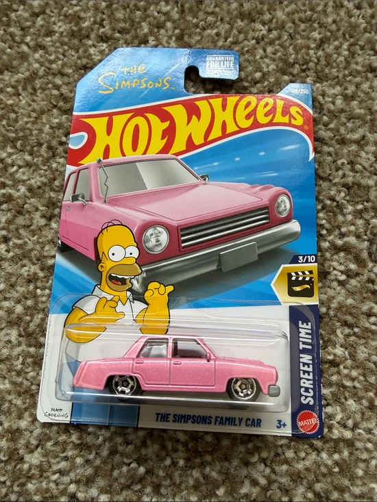 Hot Wheels Other - The Simpsons Family Car - Pink